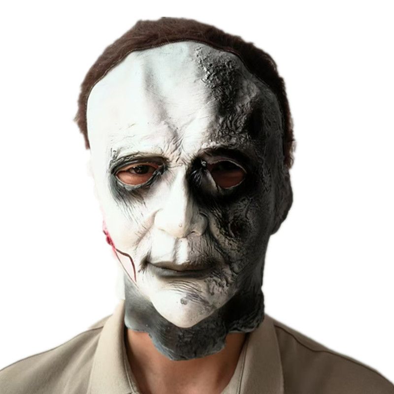 Halloween Horror Michael Myers Moonlight COS Costume Performance Prop Mask_voghion.com