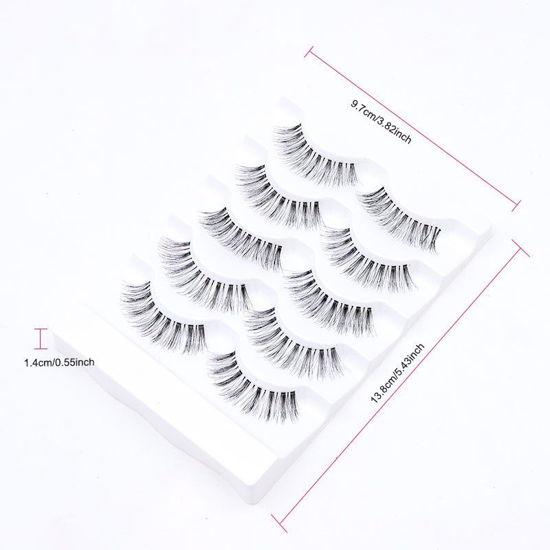 3D Handmade False Eyelashes - Asian Hybrid Volume (Fluffy & Wispy, Ultra-Soft & Lightweight For Natural/Dramatic Look)_voghion.com