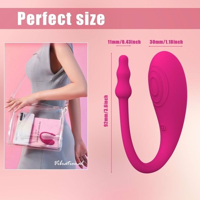 Vibromasseur gode féminin à télécommande silencieuse APP Egg_voghion.com