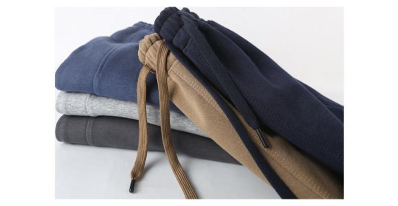 Spring And Autumn New Men's Solid Color Casual Sports Running Pants With Drawstring Elastic Waist Leggings_voghion.com