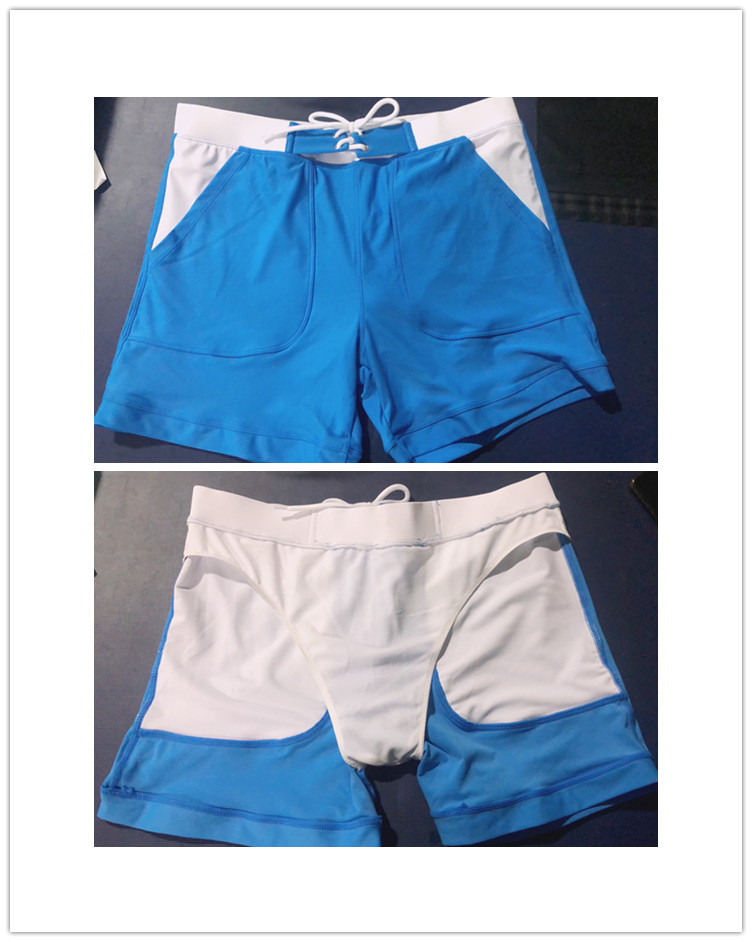 Abbigliamento da uomo, pantaloncini da bagno, pantaloncini da bagno da uomo, boxer, pantaloncini da bagno, pantaloni a quattro punti, pantaloni da spiaggia a doppio strato da uomo_voghion.com