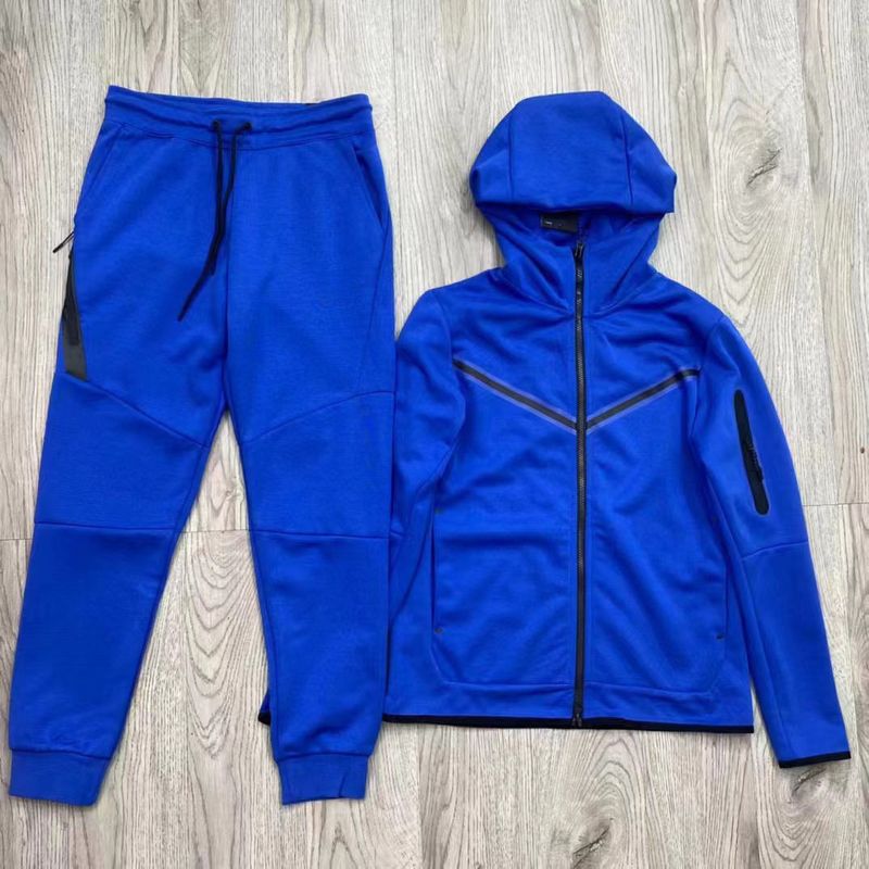 Frühlings- und Herbst-Set aus Kapuzen-Reißverschlusshemd für Herren, neue Sport- und Freizeitkleidung, Jacke und Hose mit kleinem Bein_voghion.com