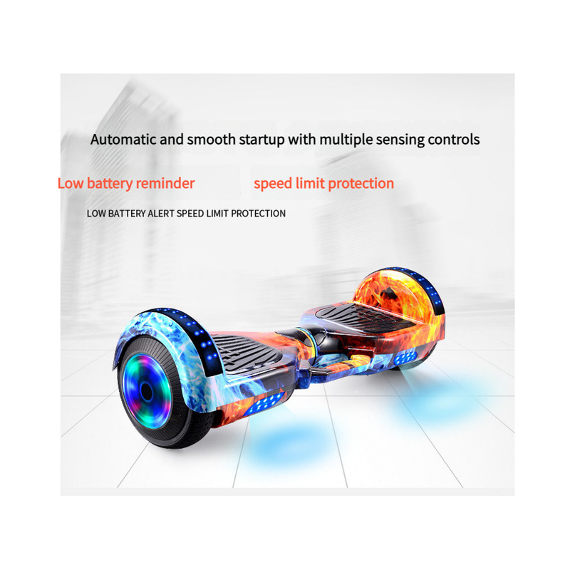 10-calowy samobalansujący samochodzik dla dorosłych, 7-calowy dwukołowy, inteligentny elektryczny samochodzik balansujący z kierownicą dla dzieci w wieku 7-12 lat_voghion.com