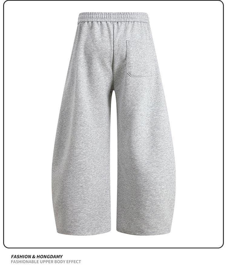 Men’s Casual Drawstring Jogger Pants – Relaxed Fit, Straight Leg, Cotton Blend (M-4XL, Black/Grey/Heather Grey, Everyday & Streetwear Essential)_voghion.com
