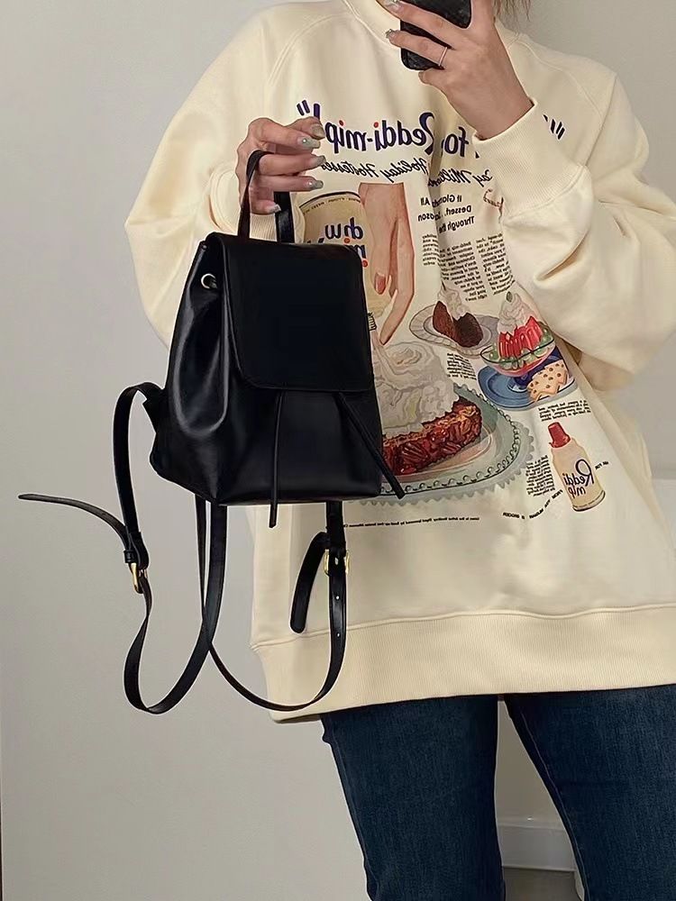 2024 Spring/Summer New Fashion Versatile Popular Small Brown Women's Backpack_voghion.com