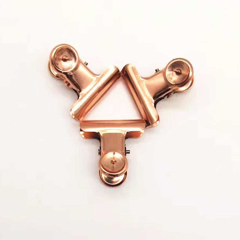 Kreativer Reißzweckenclip aus Metall direkt ab Werk, Roségold/Schwarz, optionaler Reißzweckenclip aus Metall_voghion.com