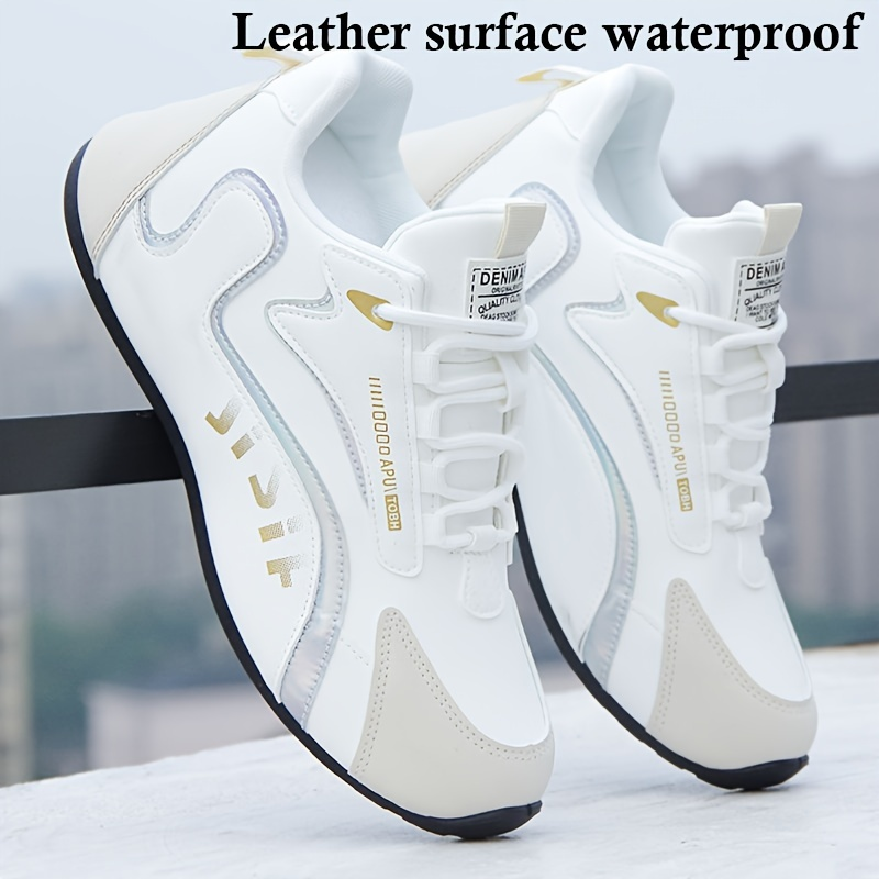 Men's Trendy Sneakers, Comfy Non Slip Lace Up Soft Sole Shoes For Men's Outdoor Activities_voghion.com