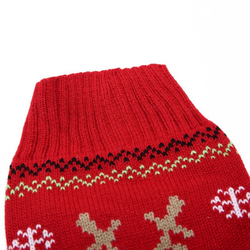 Christmas pet Clothing Red Nose Deer pet sweater Poodle Teddy Small medium large dog sweater_voghion.com