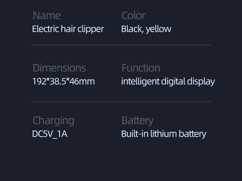 Tagliacapelli professionale senza fili 907 - Lama in lega di titanio, impostazioni regolabili, silenzioso e impermeabile per uomini, donne e animali domestici_voghion.com