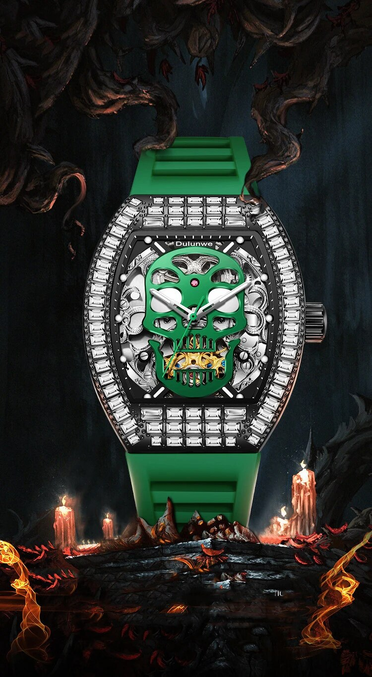 Top Luxury Skeleton Luminous Waterproof Automatic Men's es Tourbillon Mechanical_voghion.com