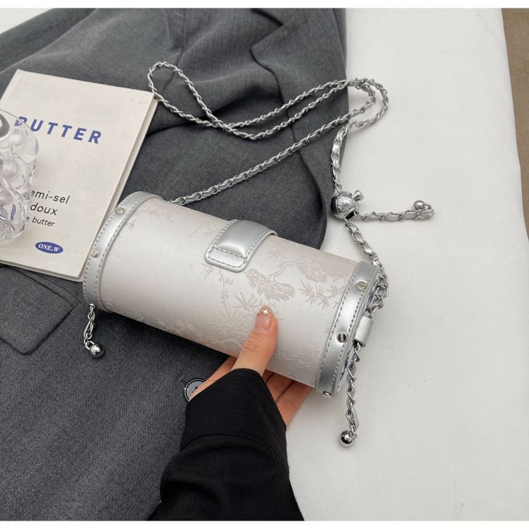 Nuova borsa a cilindro con catena squisita Moda da donna Versatile monospalla a tracolla Pendolarismo sotto le ascelle di alta qualità_voghion.com