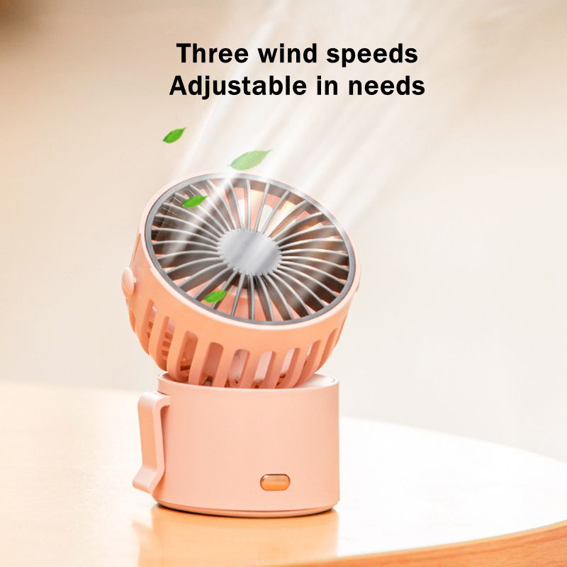 Kreativer tragbarer Mini-Ventilator mit hängendem Hals, wiederaufladbar über USB, geräuscharmer Handluftkühler für unterwegs, für Tischventilatoren im Büro, Zuhause_voghion.com