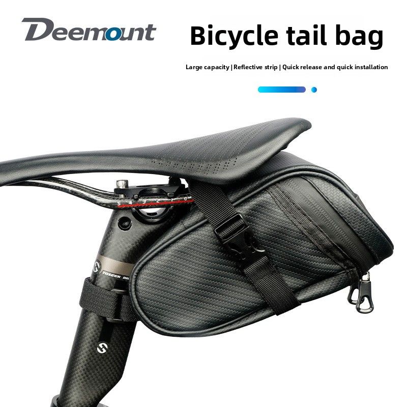 Selle de vélo de route, selle de vélo de montagne, grande capacité, sac à outils en PVC, coussin de siège_voghion.com