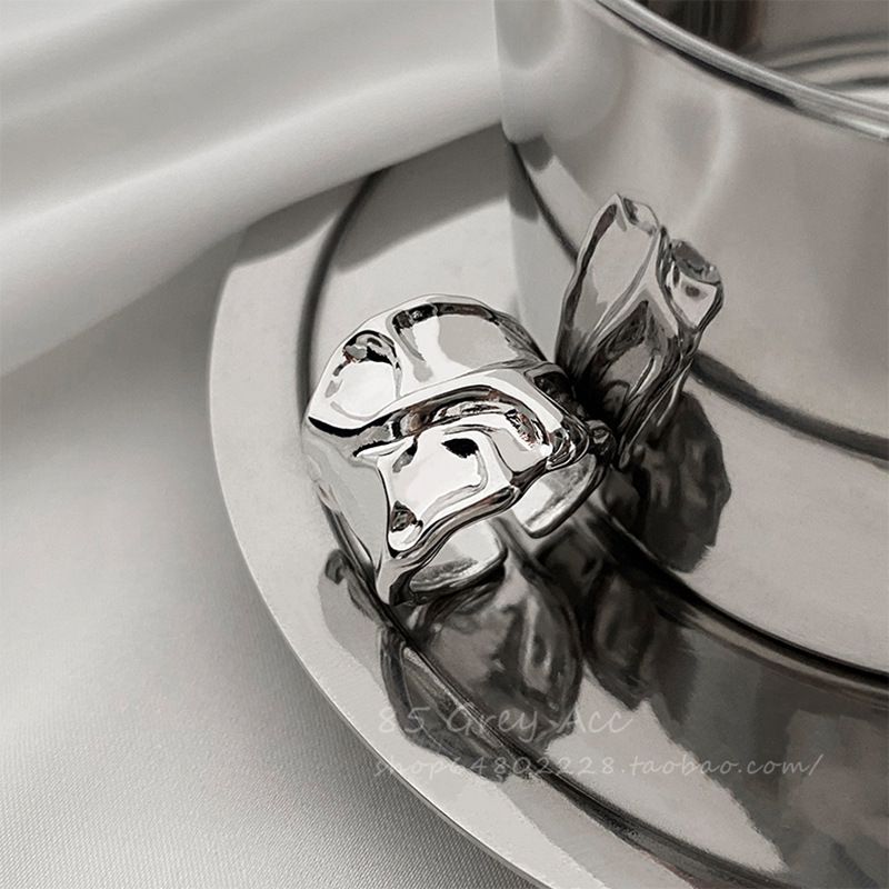 2023 New Mirror Open For Women Ins Niche Design Sense Index Finger Internet Celebrity Fashion Hip Hop Ring_voghion.com