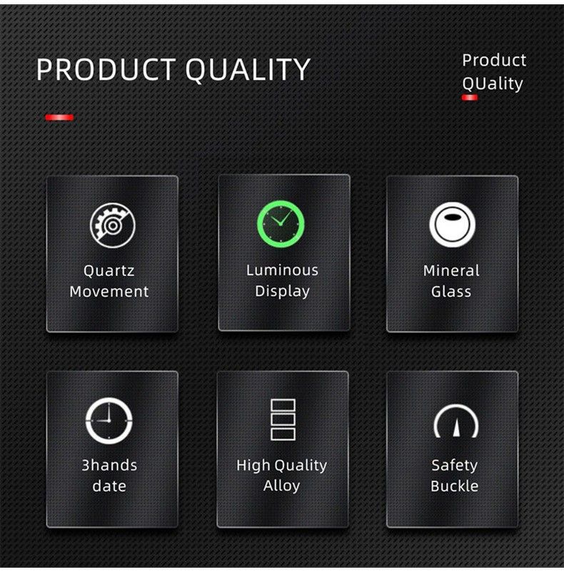 Men's Business Chronograph Watch - Stainless Steel Alloy Case, Three Subdials & Date Window (Quartz Movement)_voghion.com