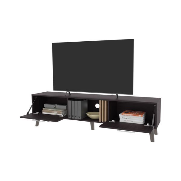 Dragon Tv Stand With 2 Doors And Open Storage, Wengue_voghion.com