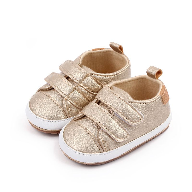 Mère et enfants printemps et automne chaussures bébé 3-6-12 mois bébé double Velcro chaussures enfant en bas âge chaussures bébé M22-13_voghion.com