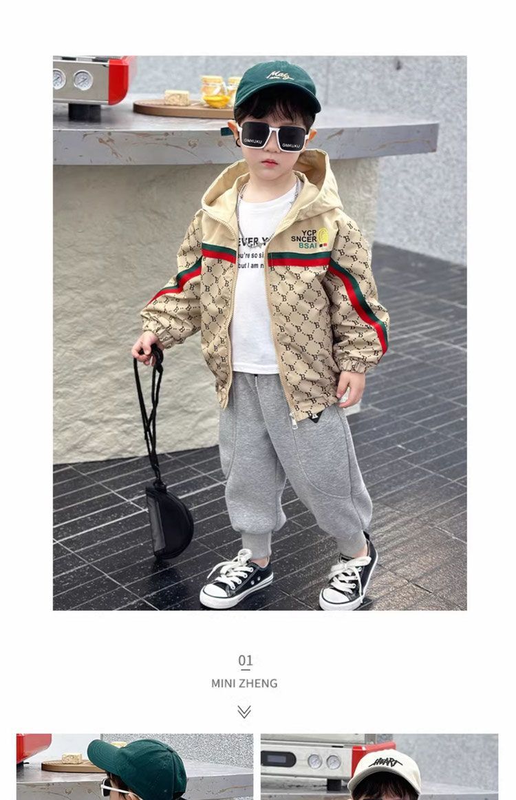 and Autumn 2025 New Style Boys' Fashionable Children's Windbreaker Trendy Spring Jacket_voghion.com