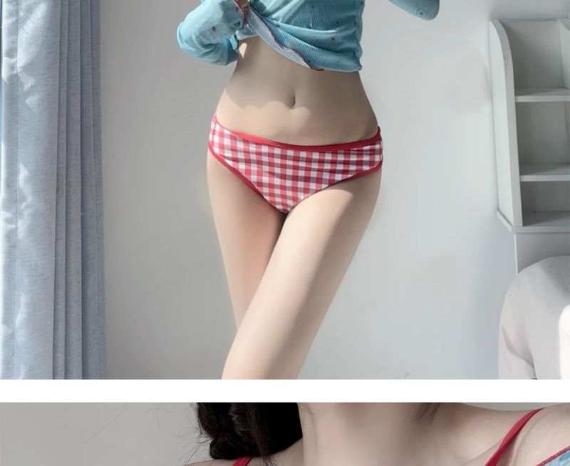Dame 2025 Ny Dopamine Style Split Bikini Firedelt Sett Pure Desire Wind Langermet Hettegenser Badedrakt_voghion.com