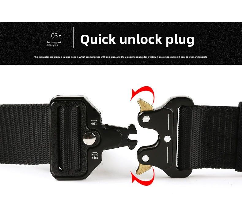 Cintura tattica funzionale in nylon Cobra Belt, tuta da uomo, cintura da esterno in tela per forze speciali_voghion.com