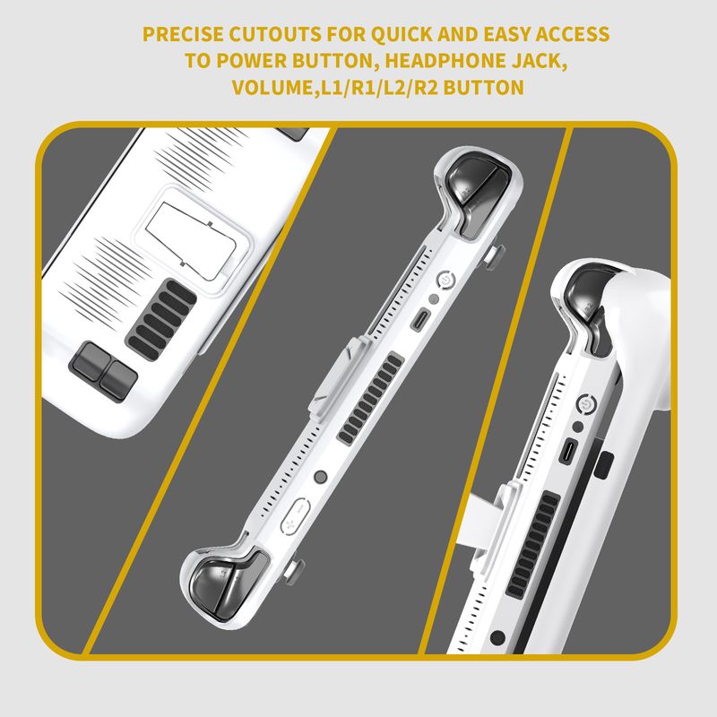 Steam Deck-Zubehör Steam Deck All-Inclusive-Schutzhülle, ultradünn, abnehmbare Abdeckung, sturz- und staubdicht, mit Halterung_voghion.com