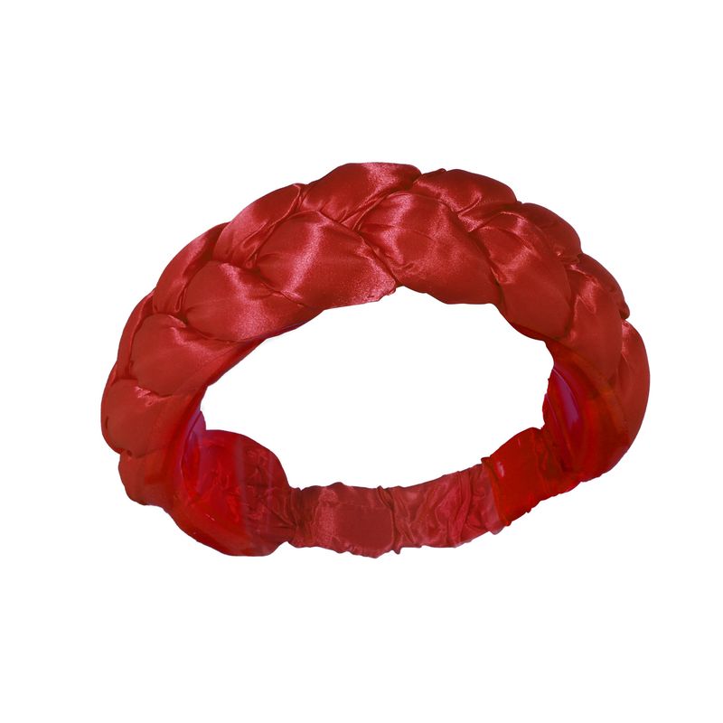 Neue afrikanische heißer Verkauf reine Farbe übertrieben dekorative Schwamm Blume Zopf Stirnband Stirnband_voghion.com