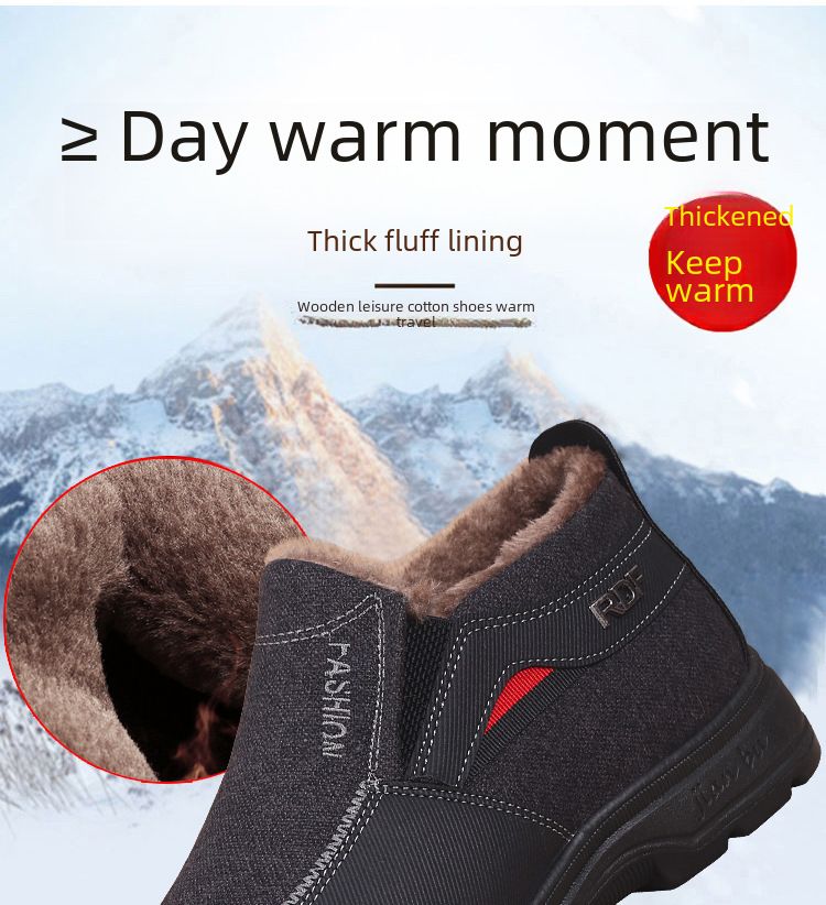 Factory wholesale foreign trade cotton-padded shoes old Beijing cotton-padded shoes winter fleece-lined warm soft sole shoes non-slip casual cotton-pa_voghion.com
