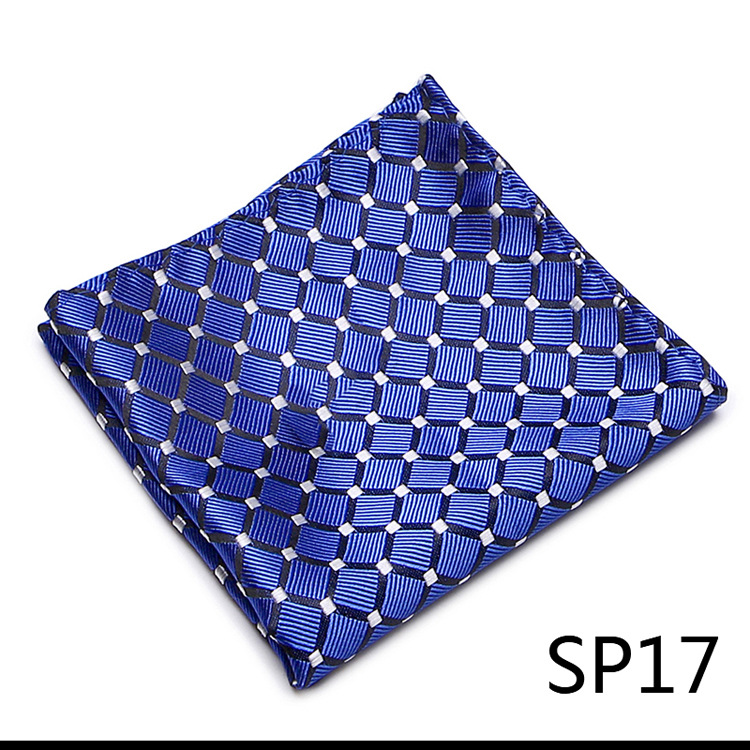 Heren Brits patroon effen kleur polyester zijden vierkante sjaal bruiloft pak zakdoek overhemd klaar op voorraad_voghion.com