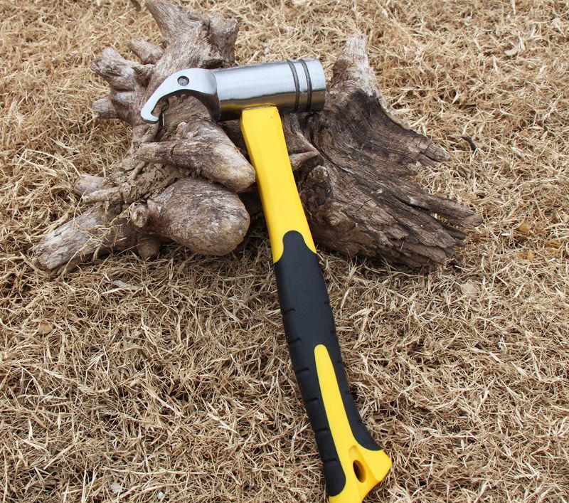 Martello di sicurezza per auto, multifunzionale, per picchetti da terra da campeggio, in acciaio ad alto tenore di carbonio_voghion.com