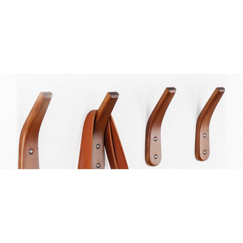 Simple Creative Solid Wood Hook For Clothes And Hats Storage Wooden Wall-mounted Fitting Room Entrance Bathroom Bedroom_voghion.com