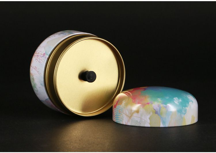 Universal Sealed Small Metal Tea Caddy Mini Portable Travel Round Cans Packaging Box Iron Storage Jar_voghion.com