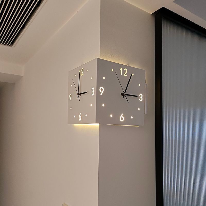 【 Hot Sale 】 Ins Wall Stue Kreativ Enkelhed Moderne Dobbeltsidet Silent Yang hjørneur_voghion.com