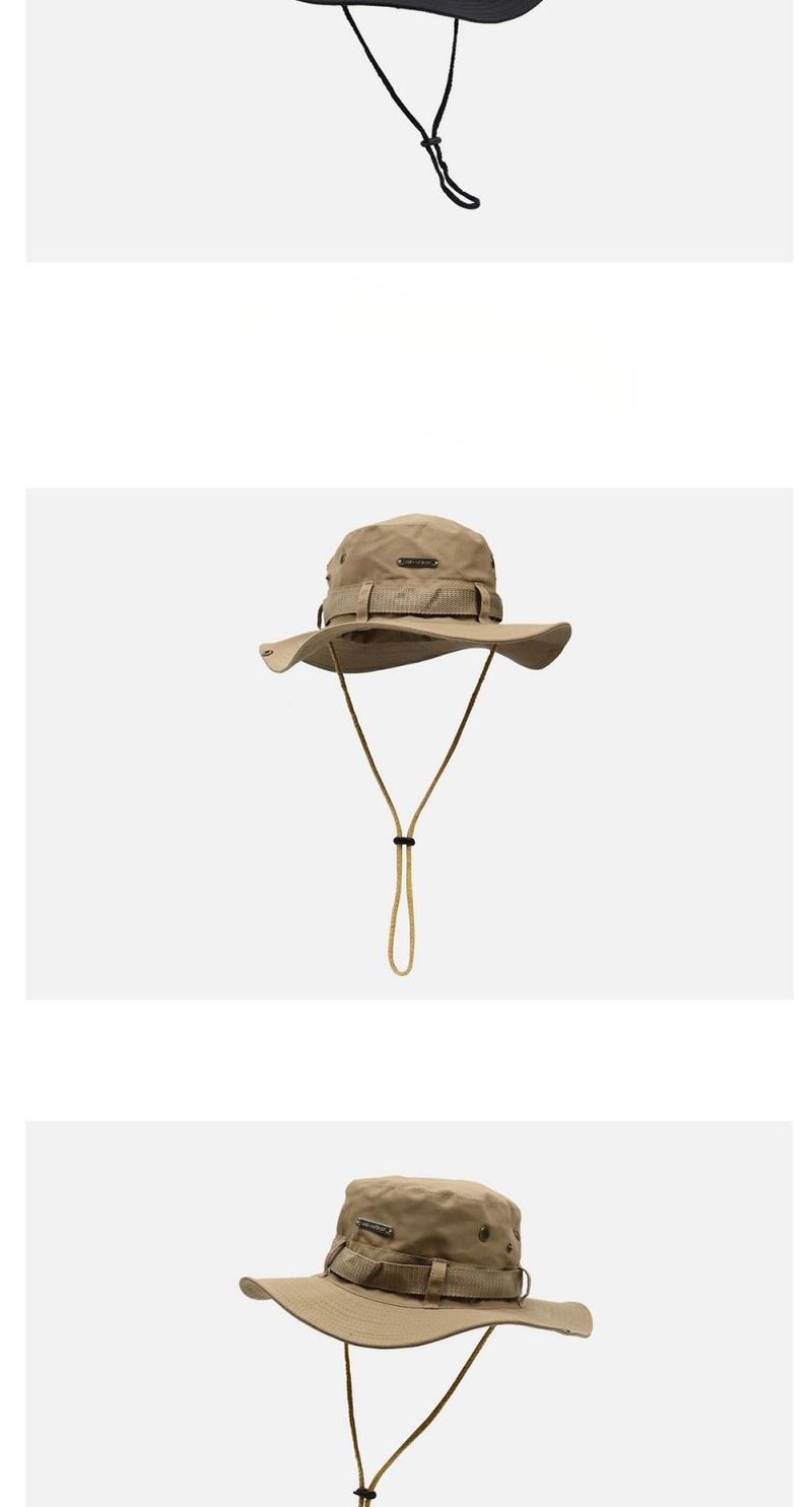 Trendy Kordelzug Fischerhut für Männer Frauen, Sommer atmungsaktiver Sonnenschutz, Outdoor Bergsteiger- und Angelhut,_voghion.com