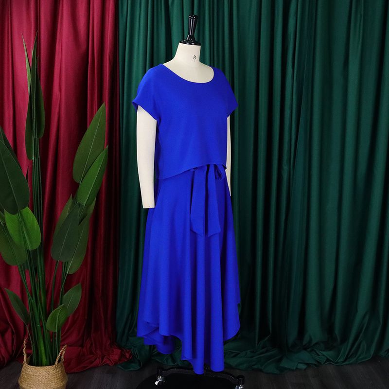 Dammekleeder Plus-Size Dammekleeder 2023 nei Moud Temperament Casual Tops Groussen Schaukelrock Kostüm_voghion.com