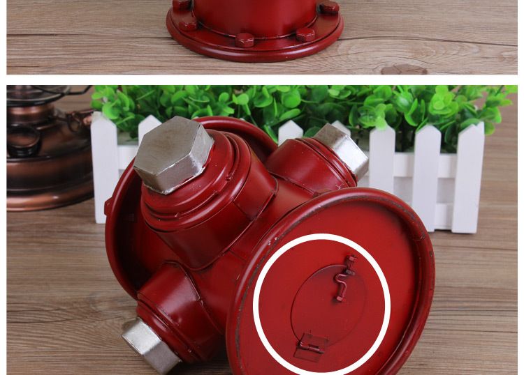 Retro fire hydrant model iron crafts home accessories decoration photography props can be_voghion.com
