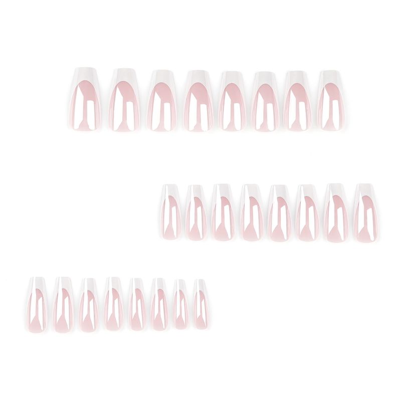 2024 Nuove unghie bianche francesi Yiwu Short Ladder Pezzi per unghie indossabili_voghion.com