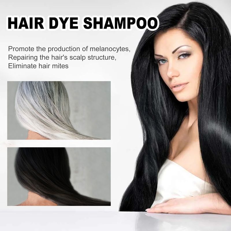 Shampoo per capelli neri EELHOE, Polygonum Multiflorum Essence Shampoo per capelli neri idratante, detergente, riparatore e ammorbidente_voghion.com