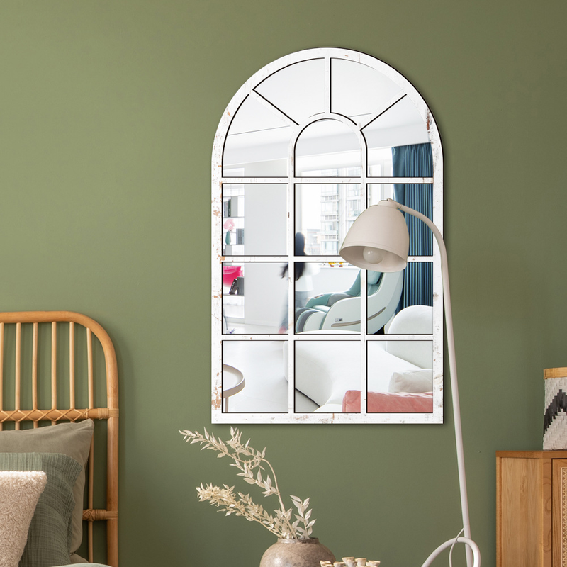 MZ420-427 three-dimensional imitation window arch, wooden acrylic mirror surface wall sticker, self-adhesive background_voghion.com