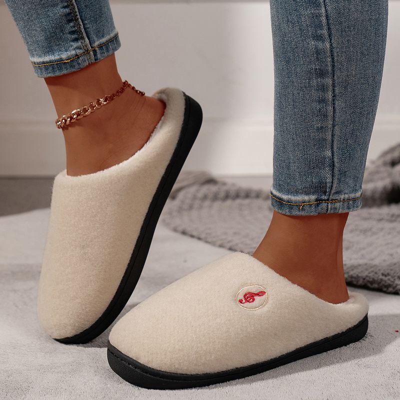 Neu Hinweis flauschige hausschuhe warme plus fleece nicht-slip baumwolle schlepptau hause innen dicke baumwolle_voghion.com