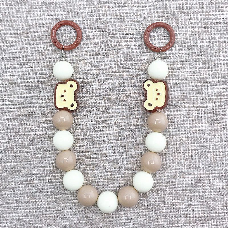 Accessori per gioielli fai da te con manipolo a goccia di olio color caramella, catena anti-camminamento con perline fatta a mano_voghion.com