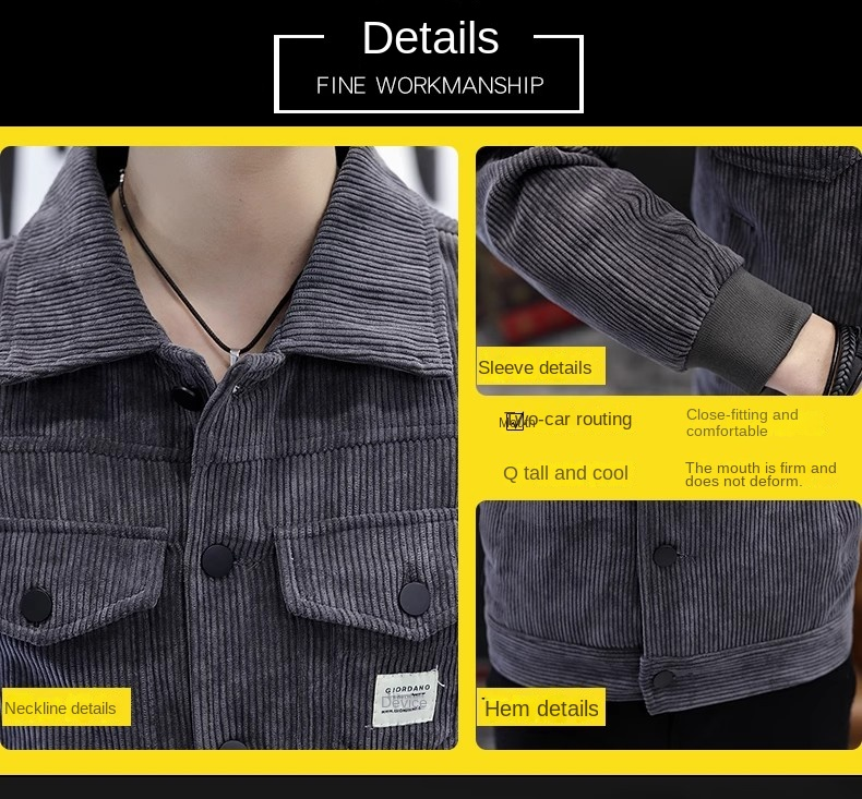 Design fashion sports casual men's versatile cold warm hooded white duck down windproof waterproof work jacket jacket_voghion.com