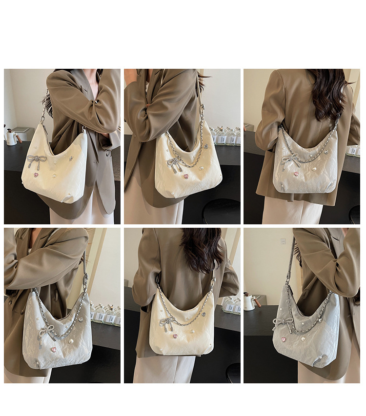Women's Bags Students' Large Capacity Bags For Class, Women's New Style Korean Tote Bags, Versatile Shoulder Messenger Bags, Commuter Bags_voghion.com