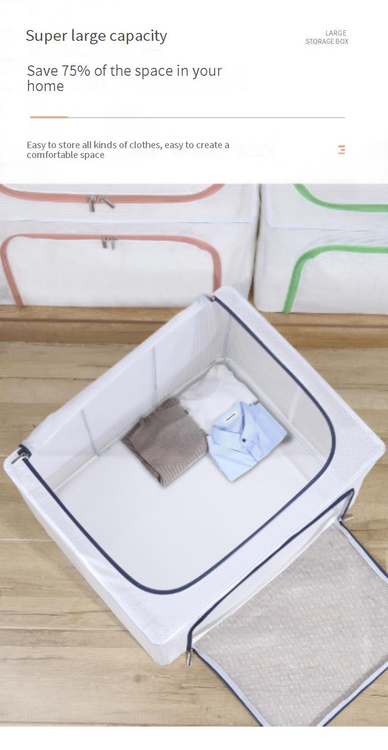 Foldable Storage Box – Multi-Size Oxford Fabric Organizer For Clothes, Shoes, Toys & Home Essentials (22L-100L)_voghion.com