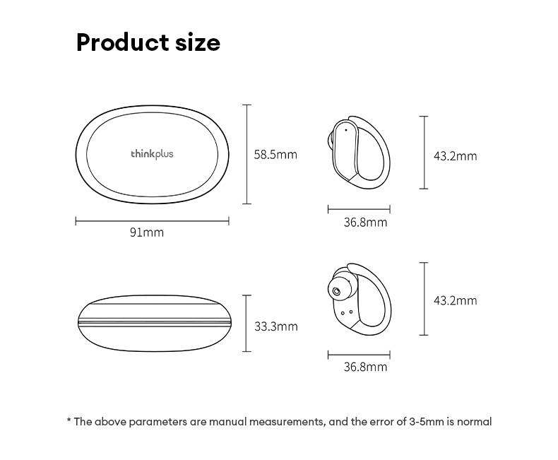 New Lenovo XT55 Bluetooth 5.4 Wireless Earphones Long Battery Life HiFI Stereo Headphone Noise Cancelling Sport Headset With Mc_voghion.com