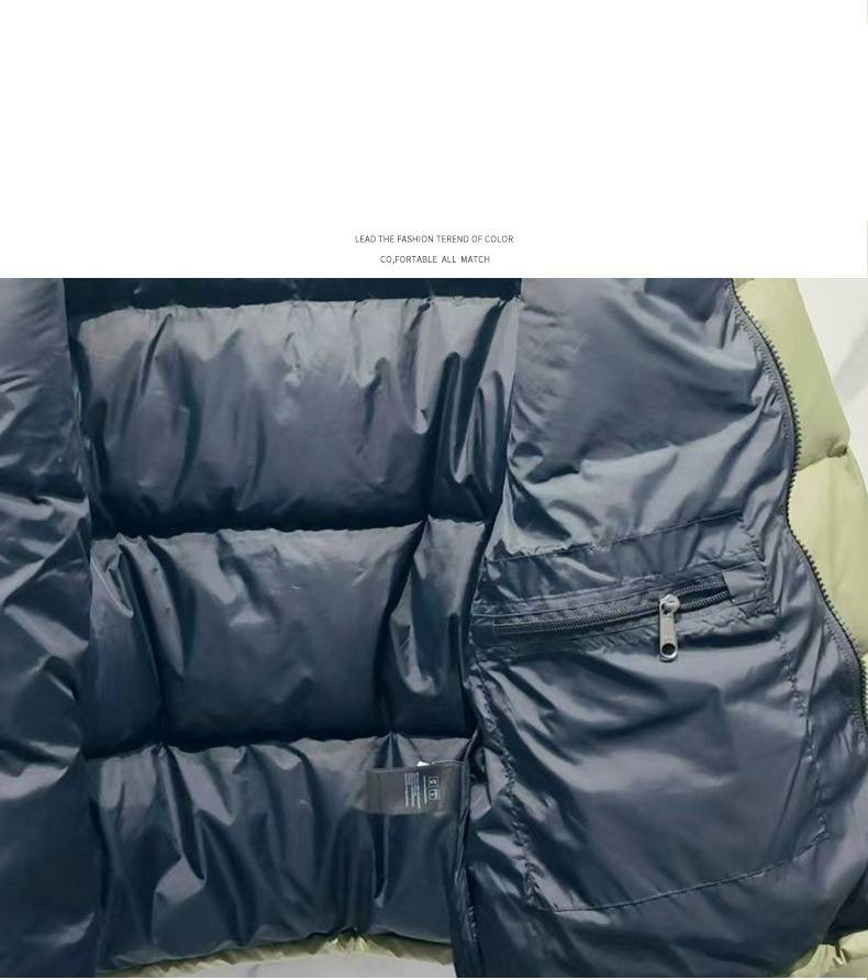 Piumino in piuma d'anatra bianca di alta qualità per uomo e donna - Fill Power 700, antivento e impermeabile, cappotto con collo alto, vestibilità ampia_voghion.com