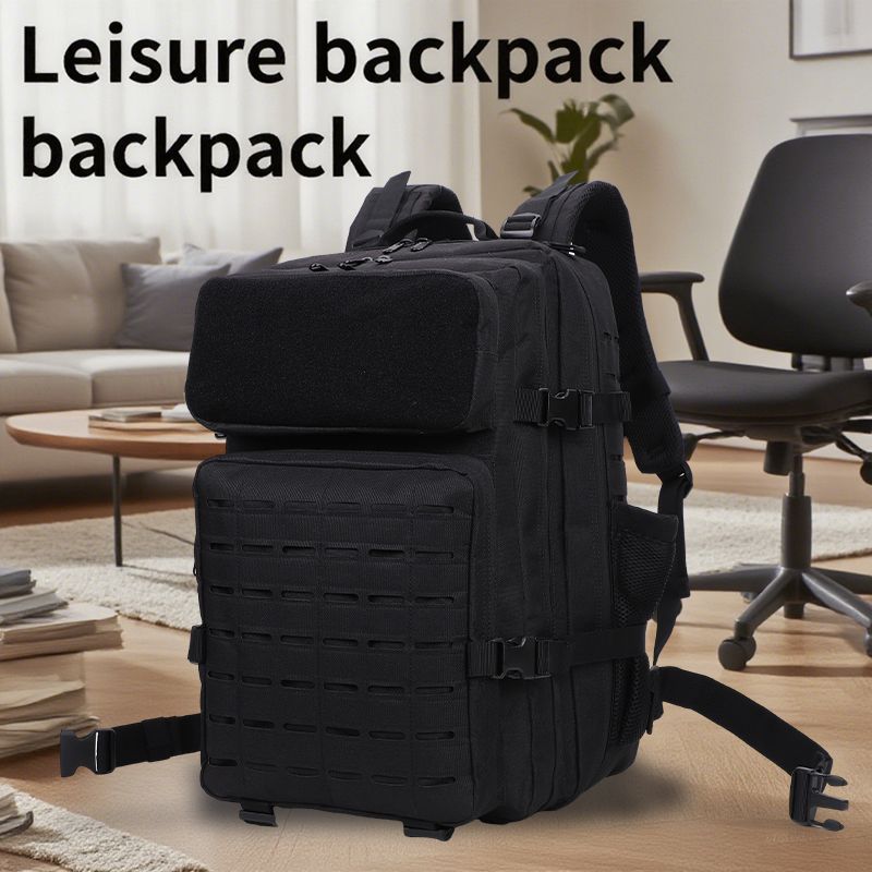 Großer Sportrucksack, Reiserucksack für Herren, Verstellbarer Schultergurt, Mehrere Fächer_voghion.com