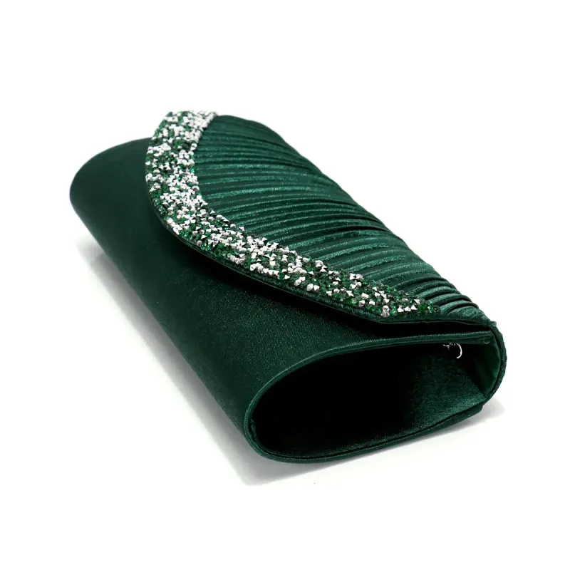 Borse da sera da donna con design a busta glitterata, borse a tracolla in raso, borse da ballo, banchetti, 250614_voghion.com