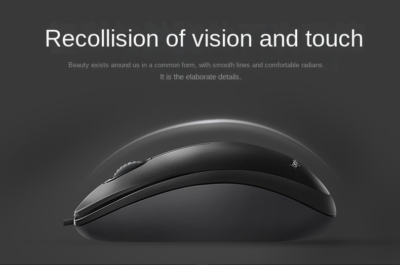 Logitech M100r Komfortable kabelgebundene Computermaus Universelle wiederaufladbare ergonomische Computermäuse_voghion.com