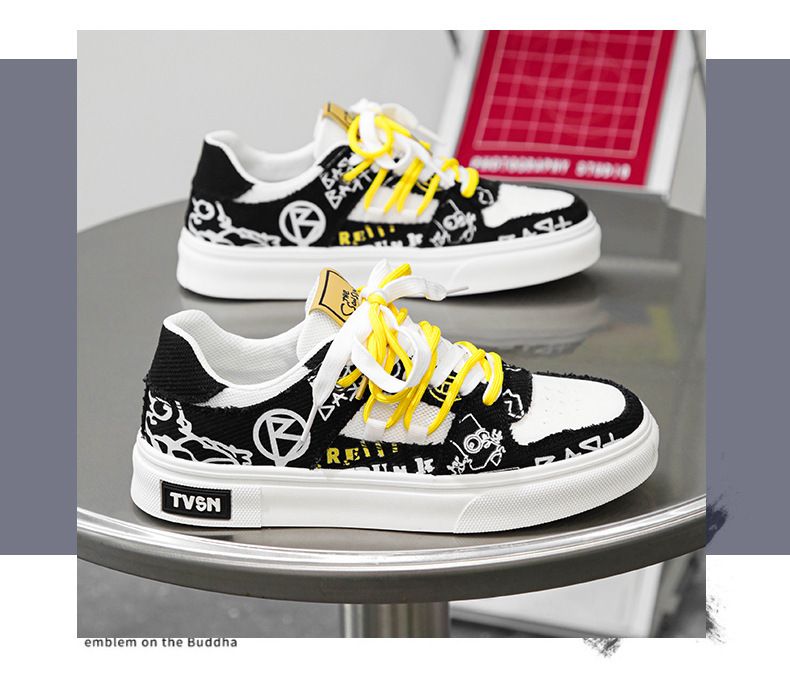 Canvas trendige Mesh-Board-Studenten, Sommer flache Männer, 2024 neue atmungsaktive Casual Sportschuhe für Männer_voghion.com