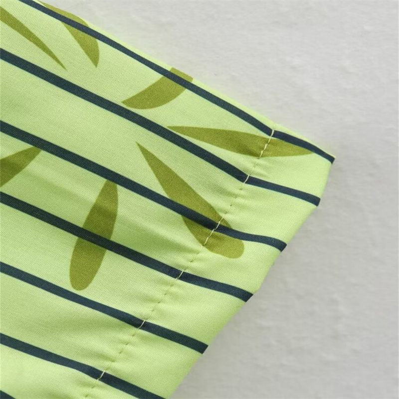 Women's Clothing Fashion Printed Round Neck Sleeveless Lace Up Vest Top Casual Street Style Trousers Suit_voghion.com